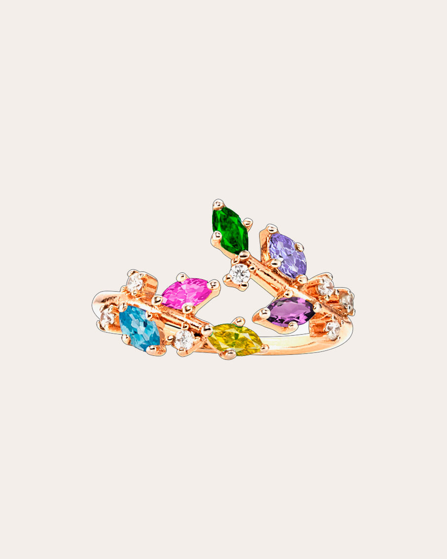 Rainbow Ivy Ring