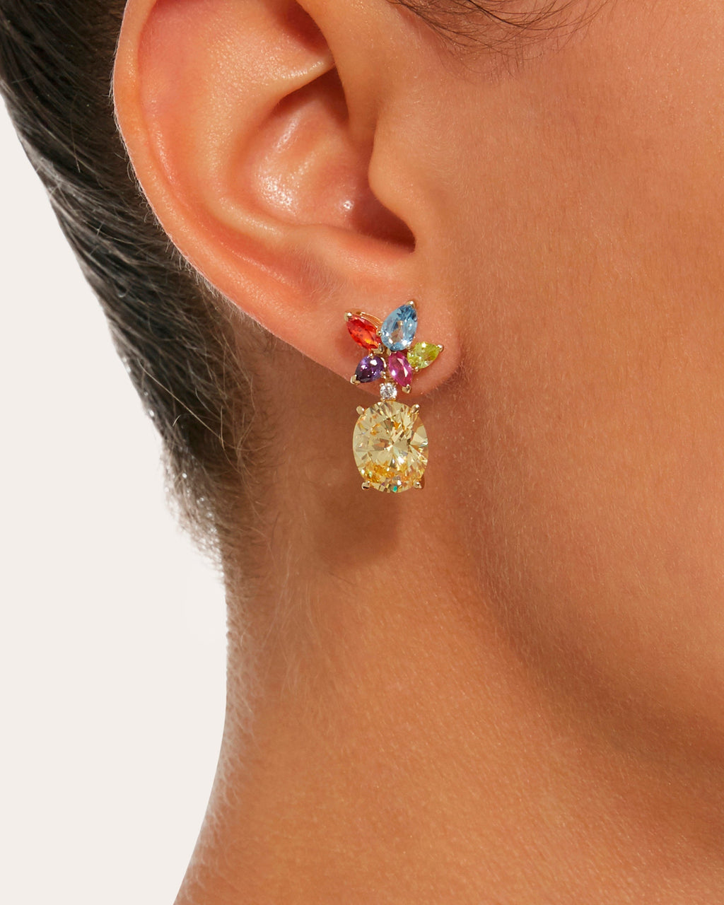 Rainbow Lily Earrings