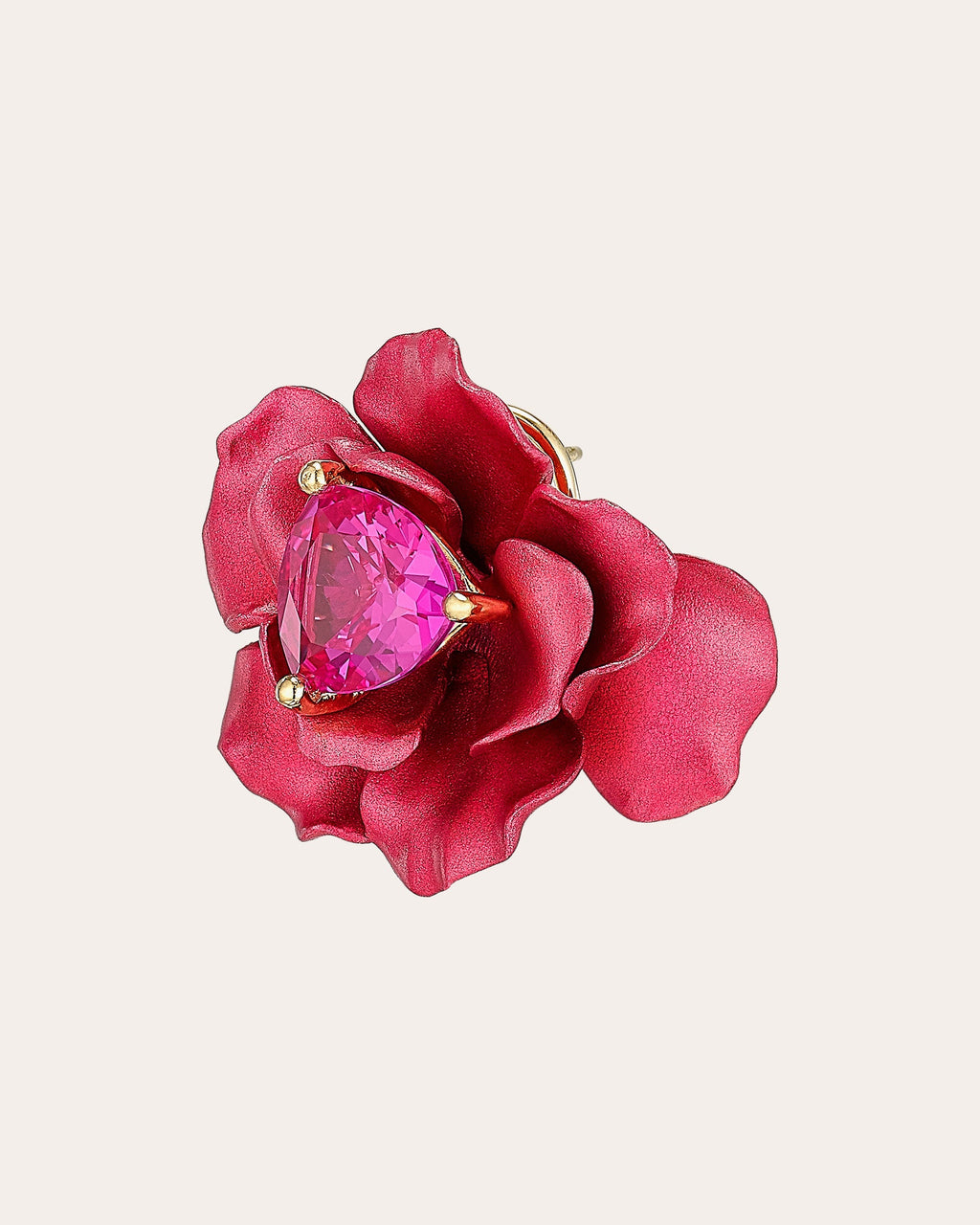 Ruby Rose Stud Earrings