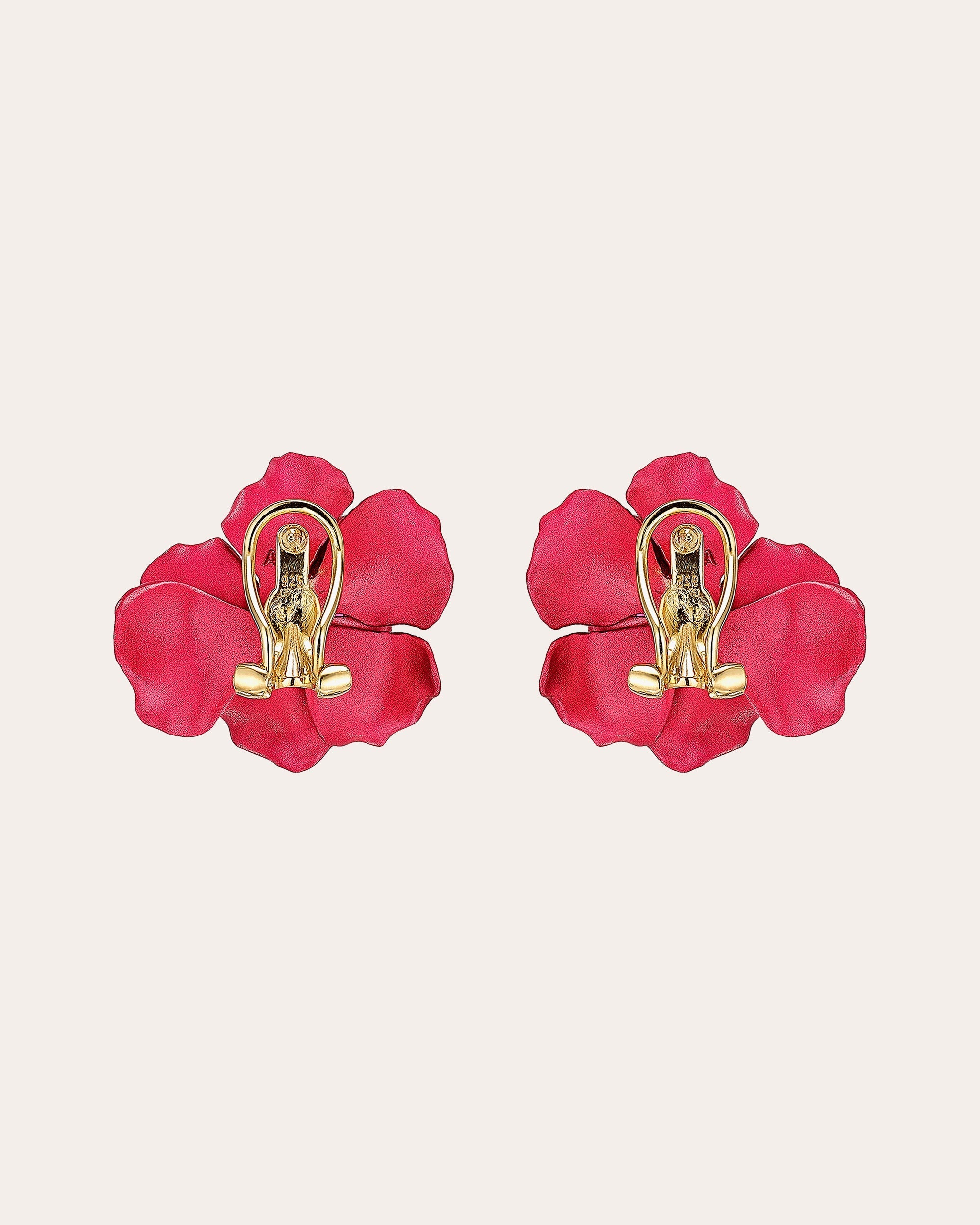 Ruby Rose Stud Earrings