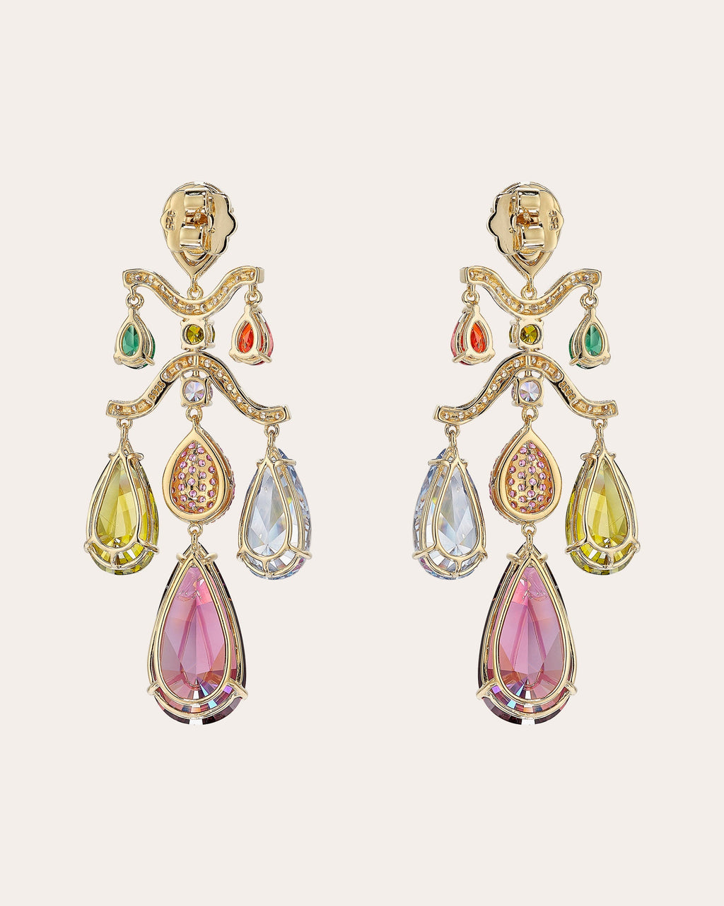 Tutti Frutti Chandelier Earrings