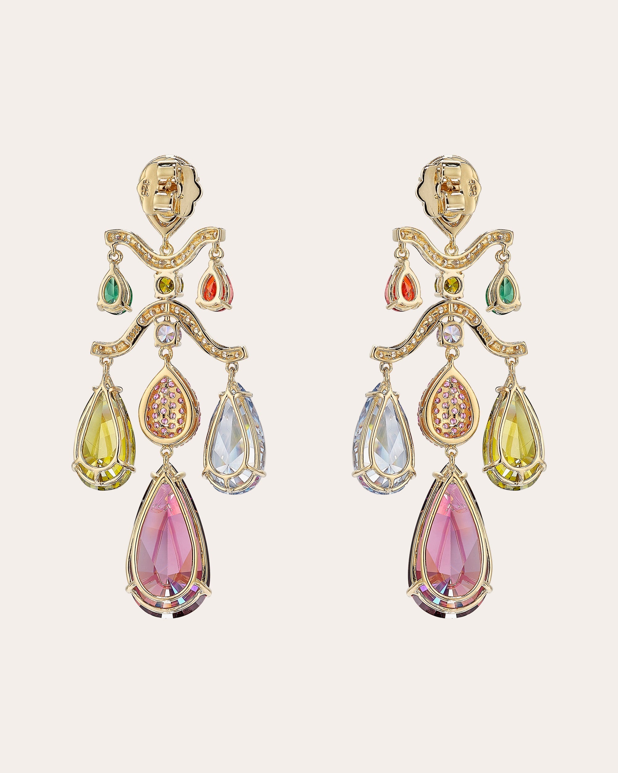 Tutti Frutti Chandelier Earrings