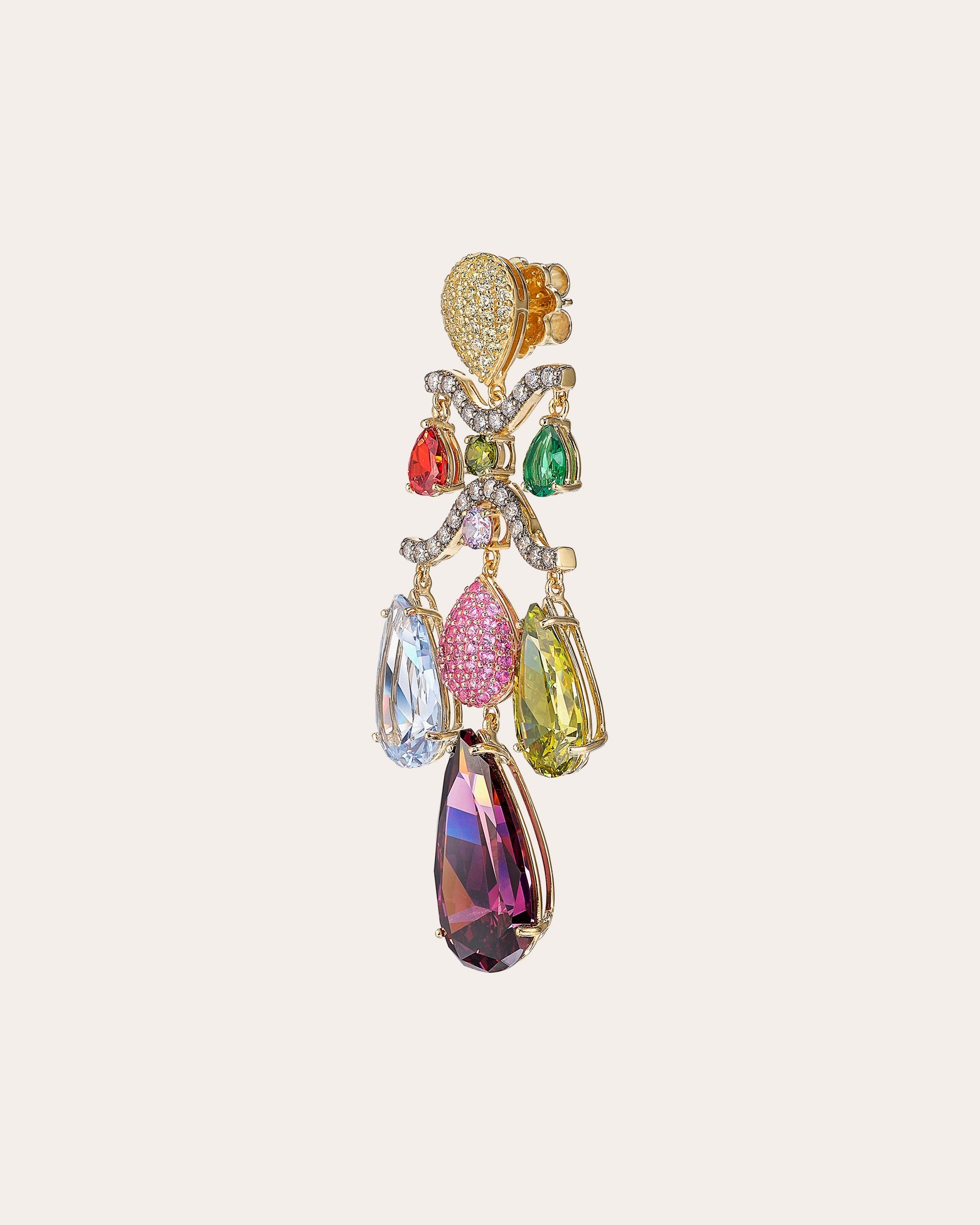 Tutti Frutti Chandelier Earrings