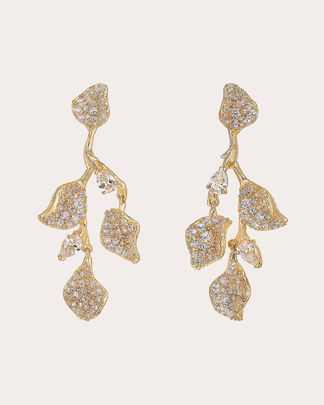 Galatea 18K Gold and Rhodium Vermeil Lab-Grown Diamond Earrings