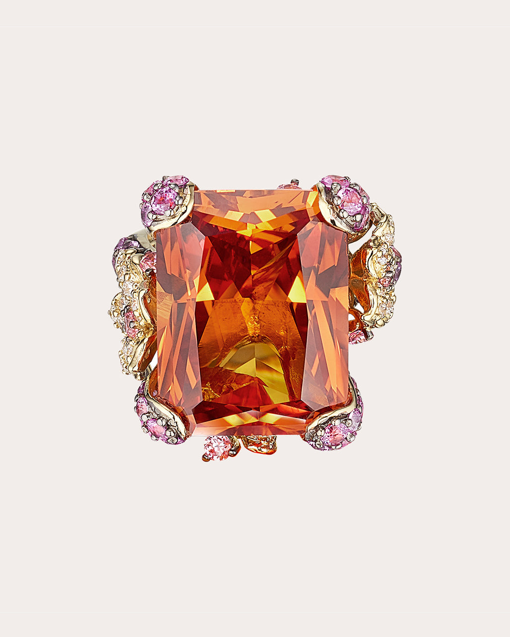 Cinderella 18K Gold and Rhodium Vermeil Lab-Grown Multi-Stone Ring