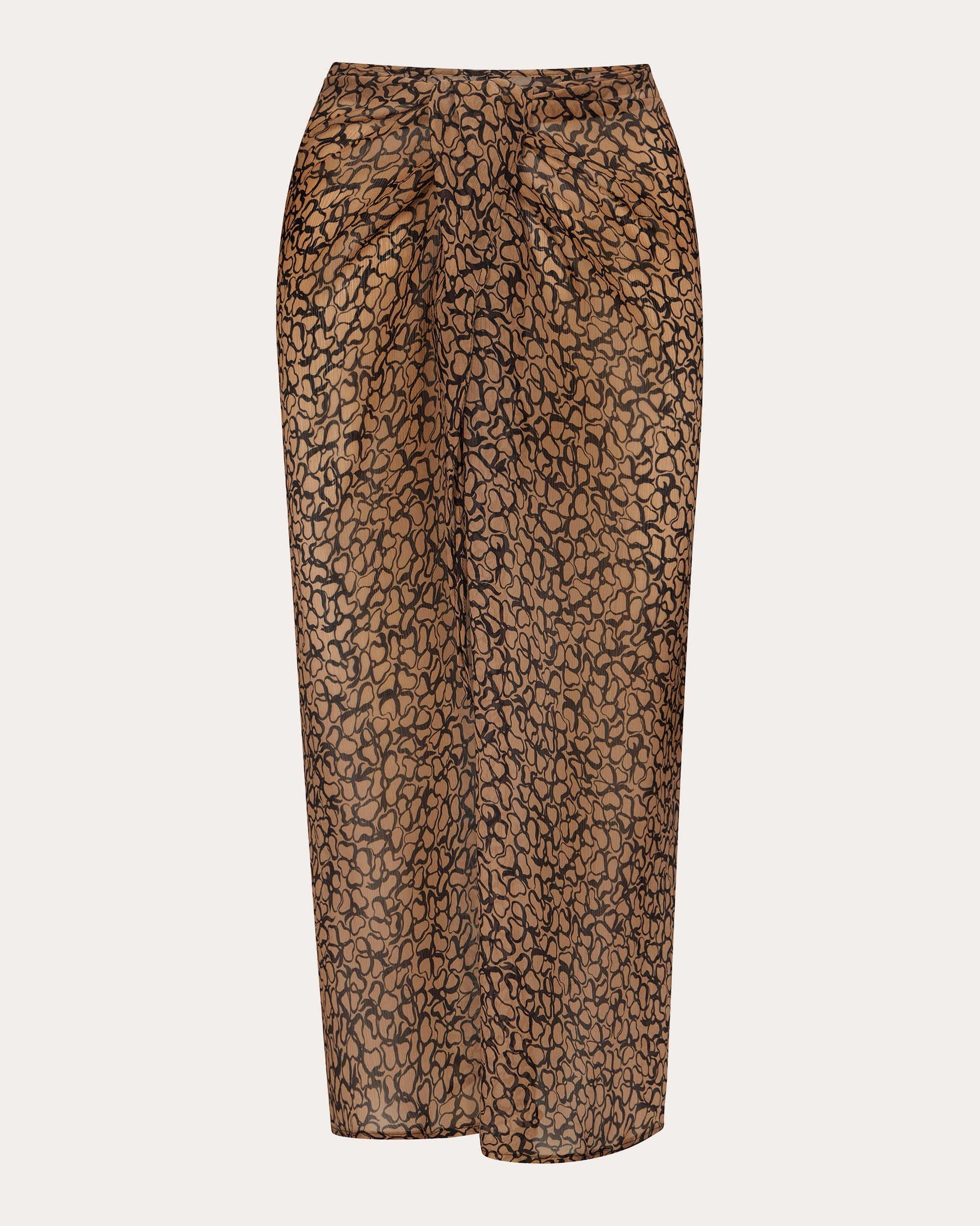 Yuppie Chiffon Wrap Midi Skirt