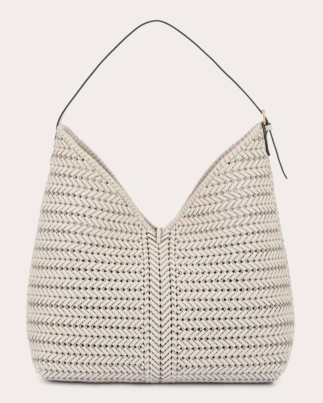 Neeson Tasseled Woven Leather Shoulder Bag