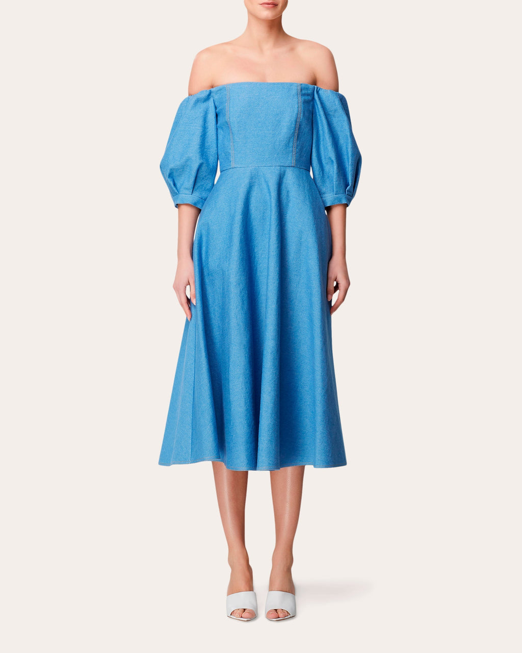 Denim Off-Shoulder Dress