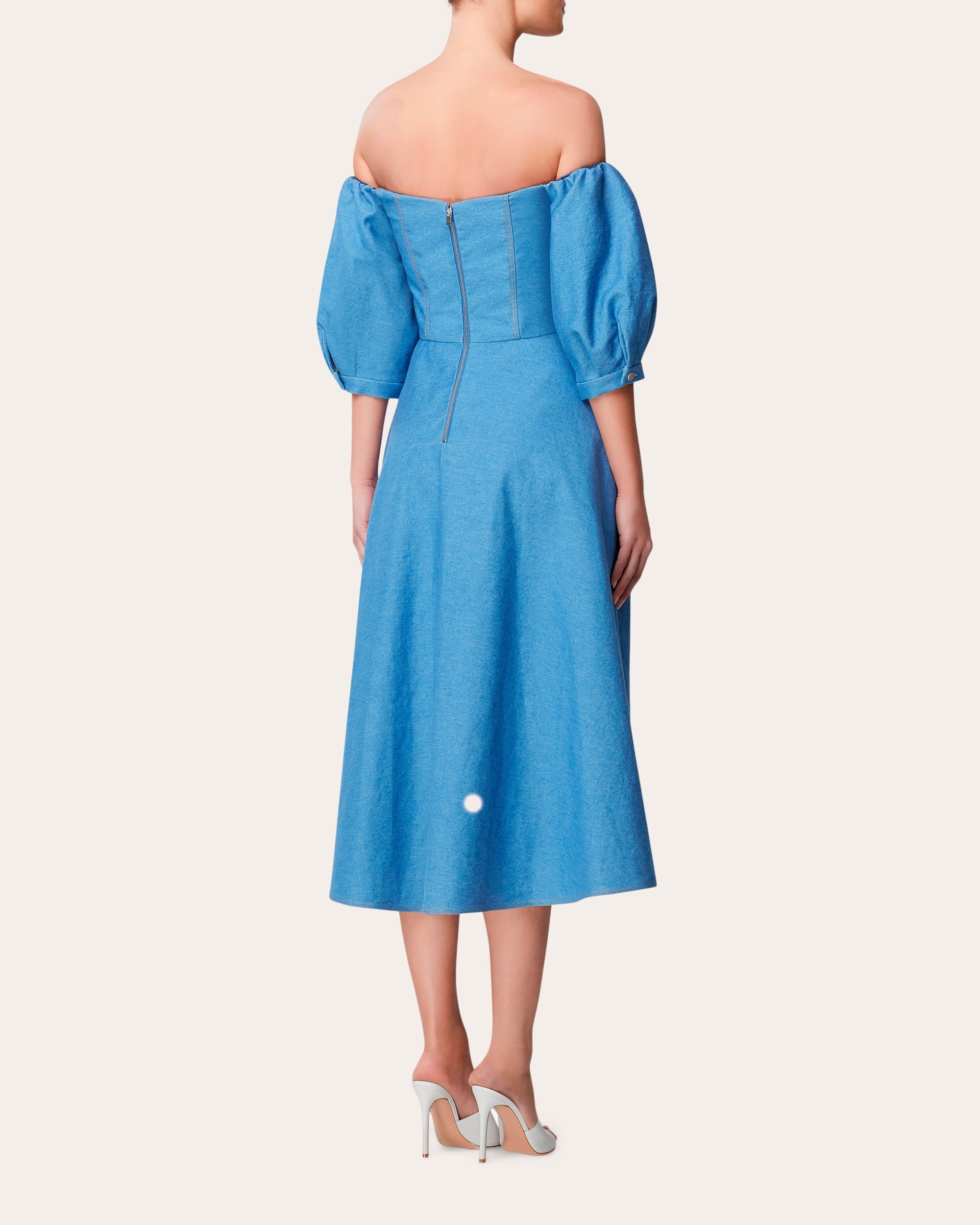 Denim Off-Shoulder Dress