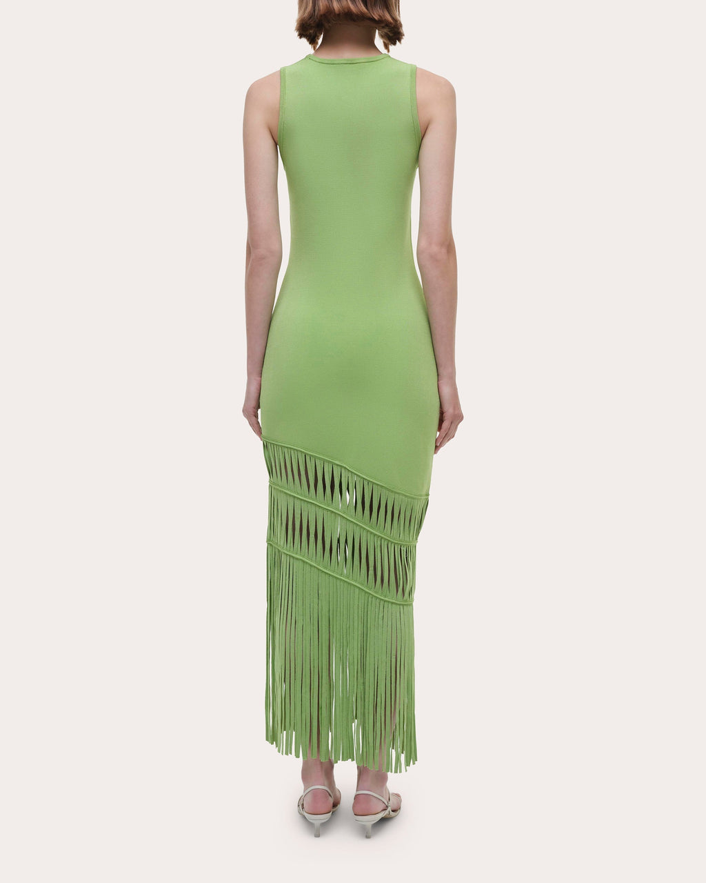 Brookes Fringe-Trim Sleeveless Dress