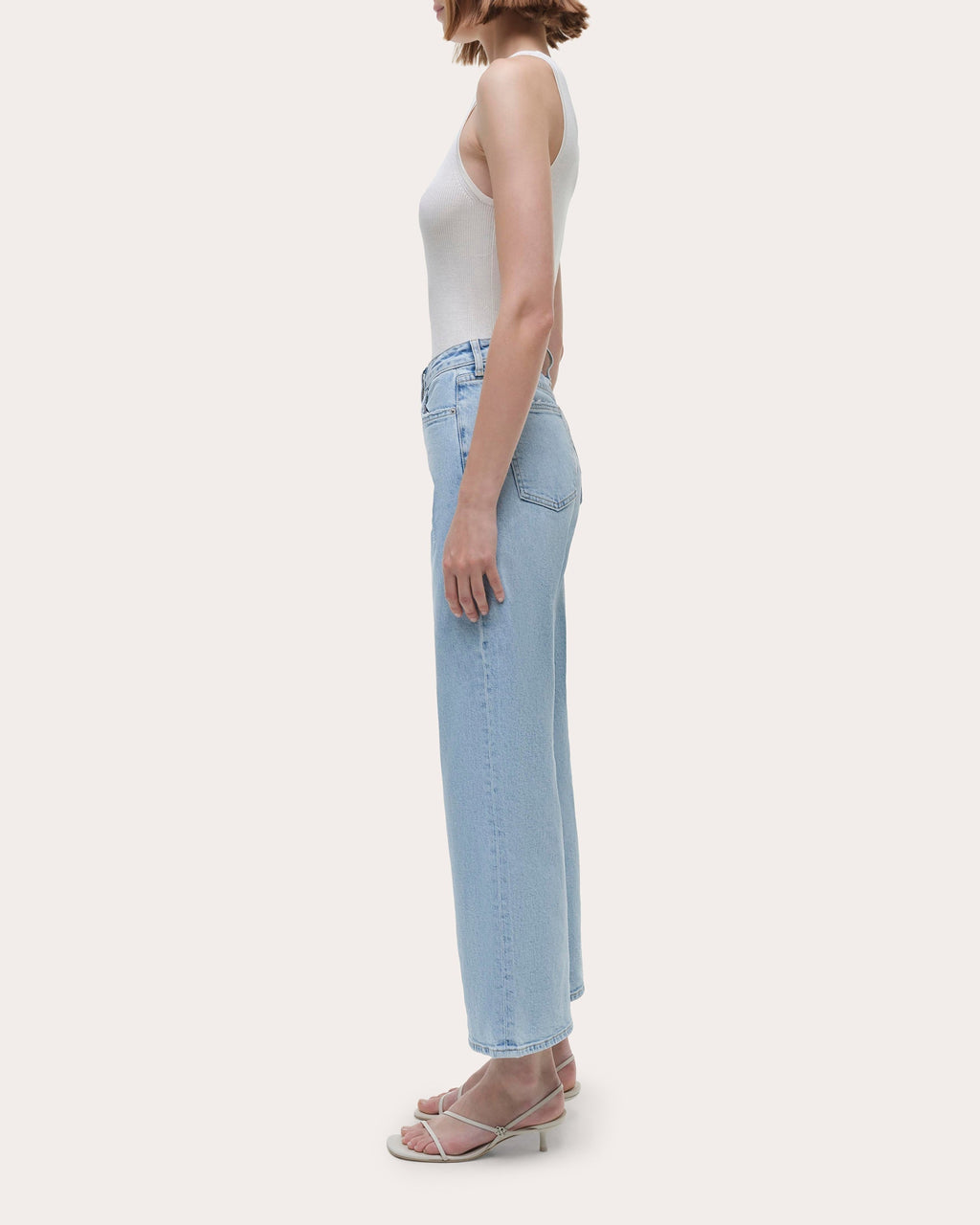 Jude Cropped Wide-Leg Denim Jeans
