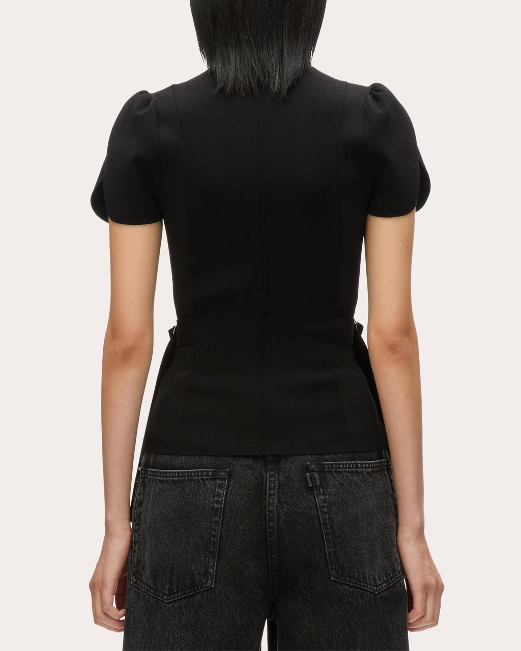 Rib Knit Mock Neck Top