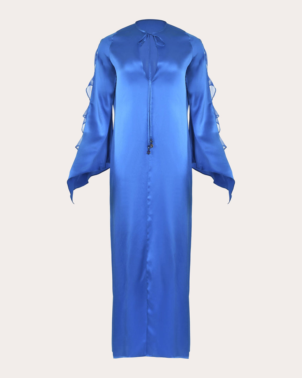 Juno Ruffled Silk Maxi Dress