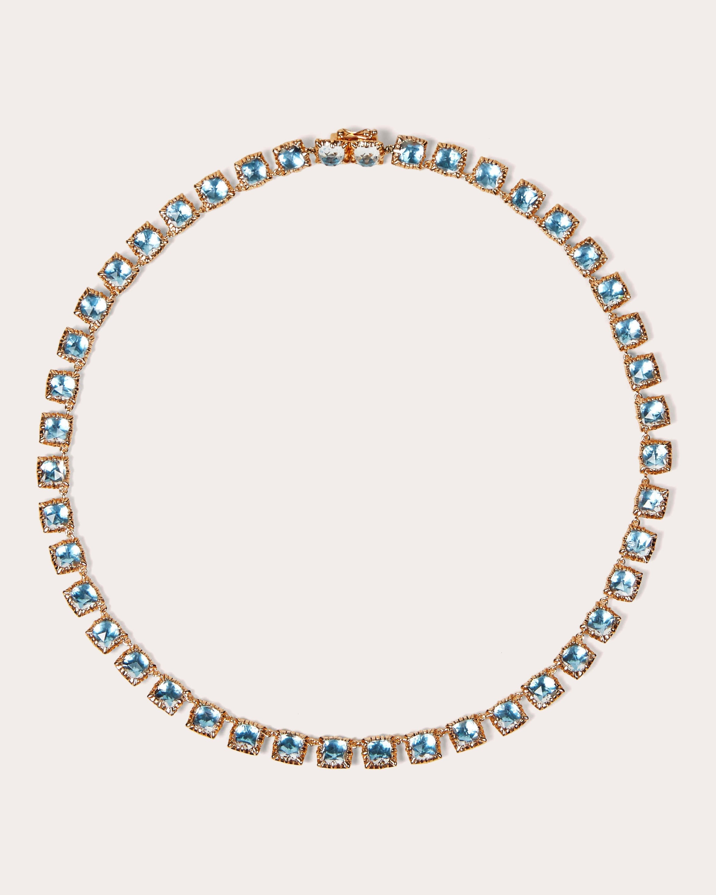 Sky Blue Foil Bella Small Rivière Necklace