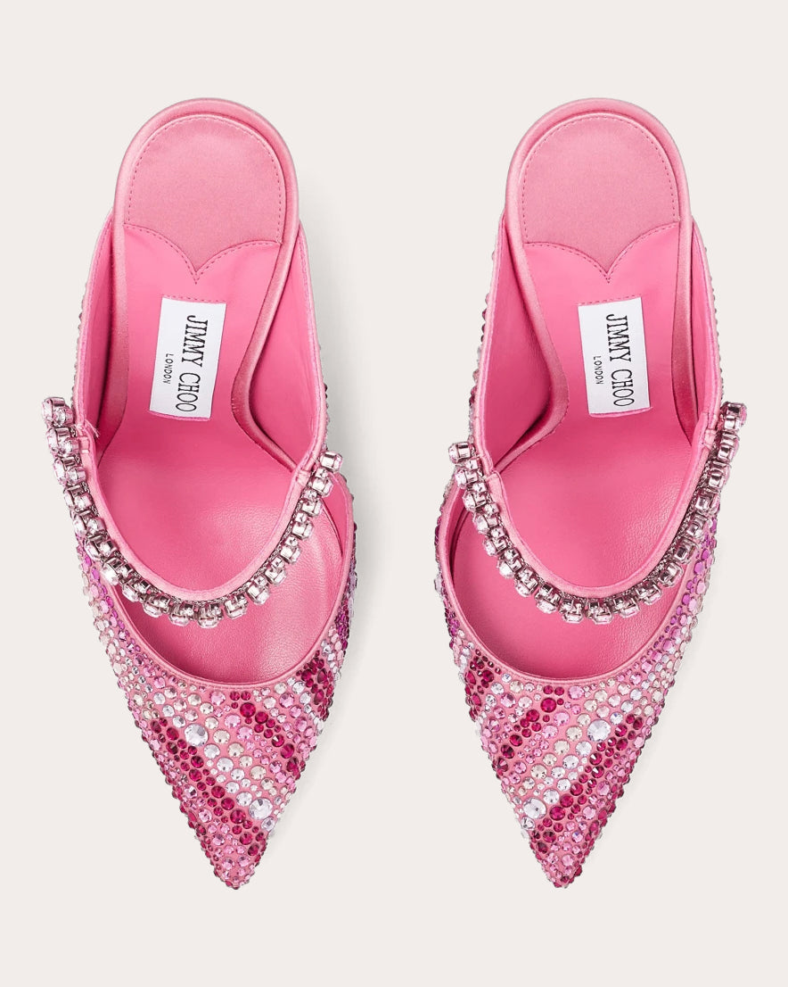 Bing 100 Crystal-Embellished Satin Mule