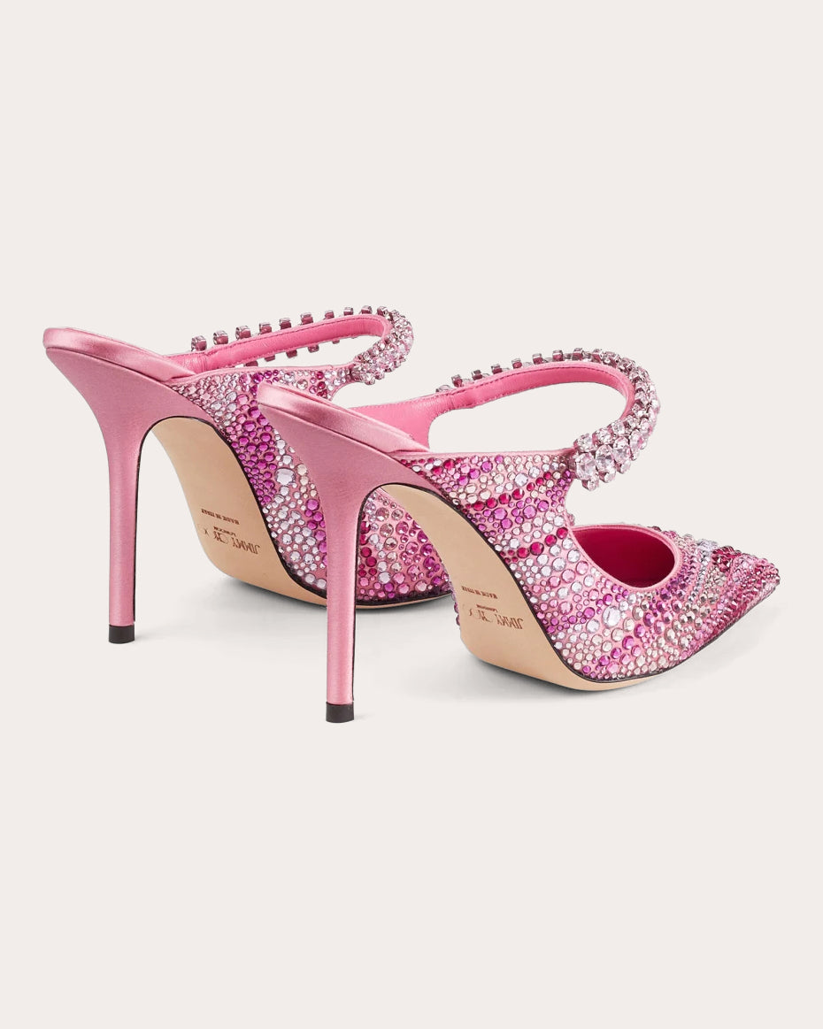 Bing 100 Crystal-Embellished Satin Mule