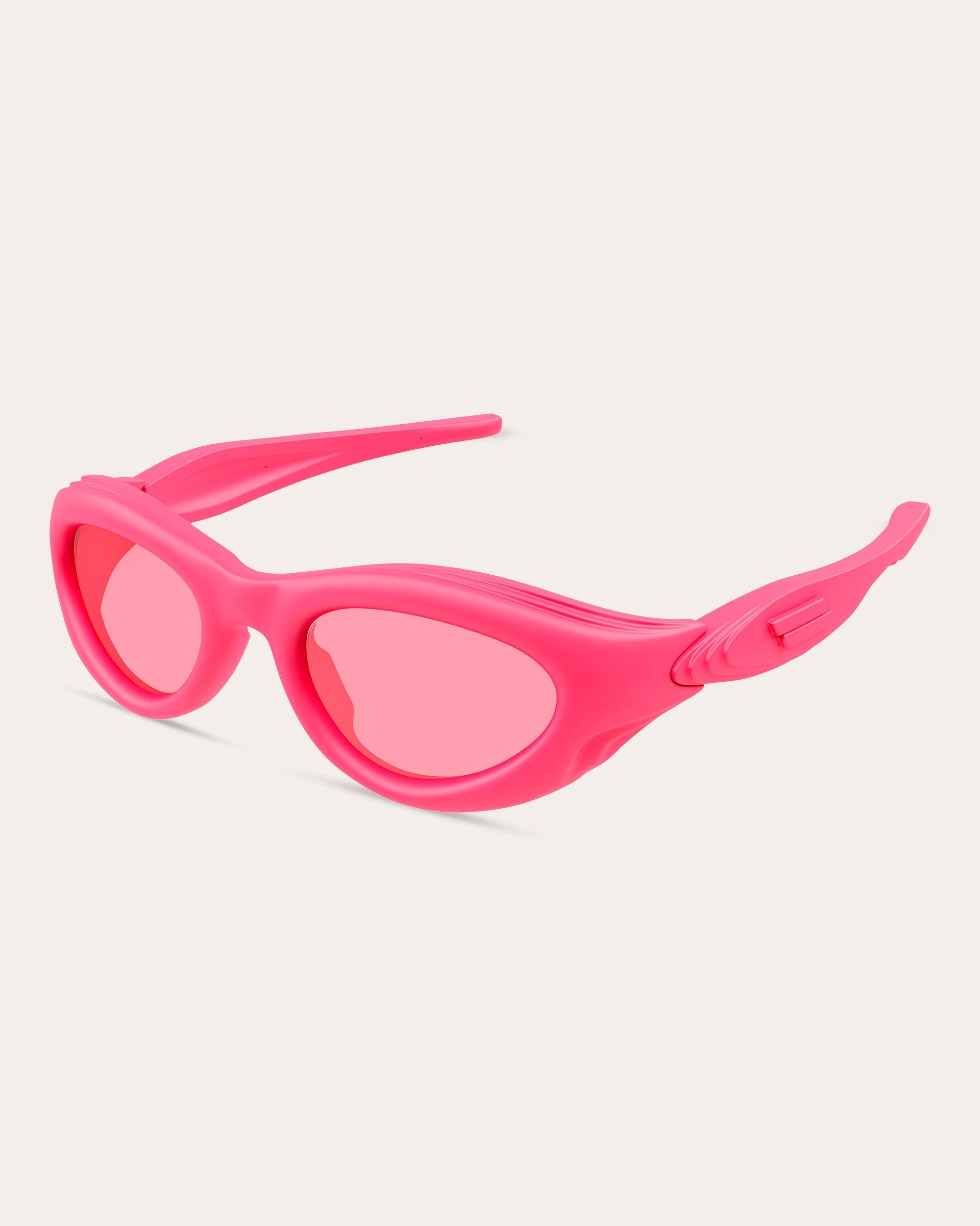 Oval-Frame Injected Sunglasses