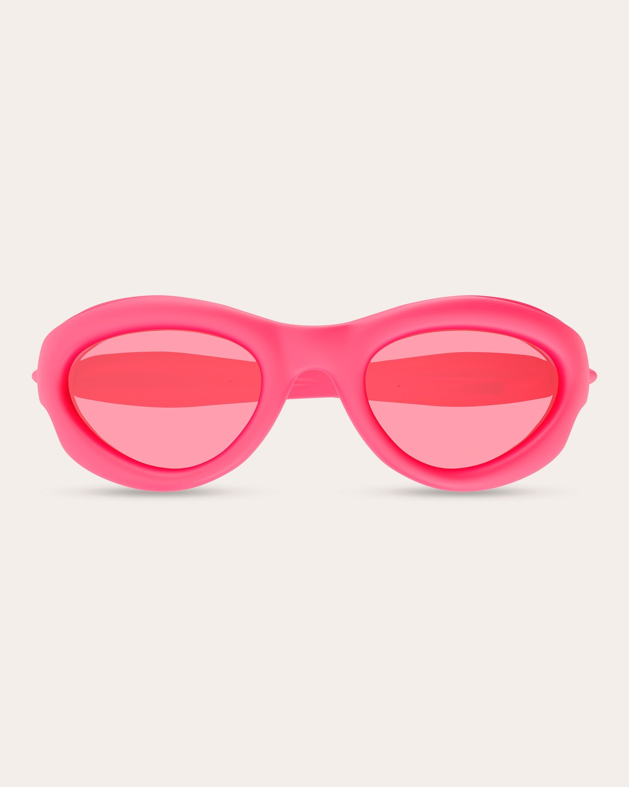 Oval-Frame Injected Sunglasses