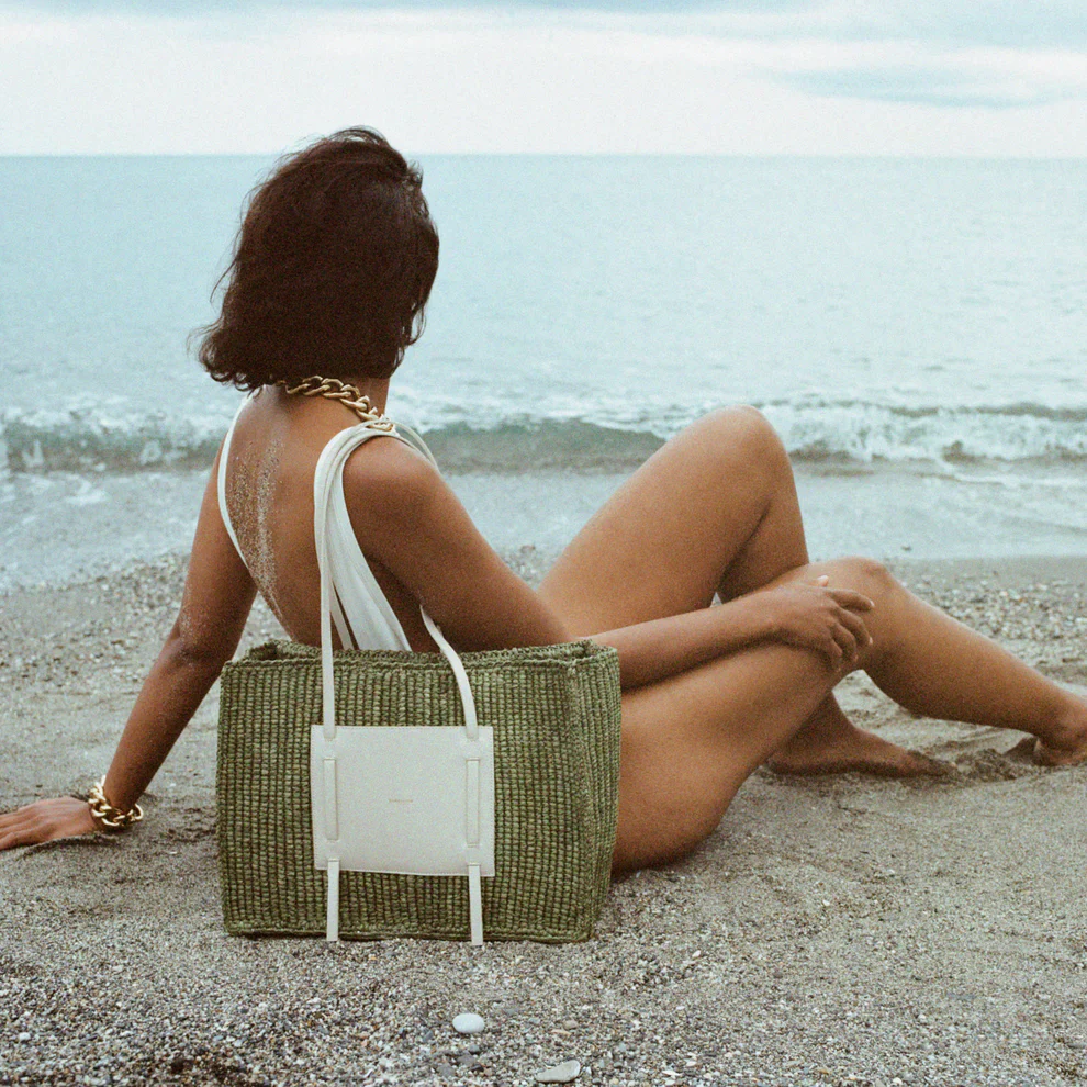 Capri Raffia Tote Bag