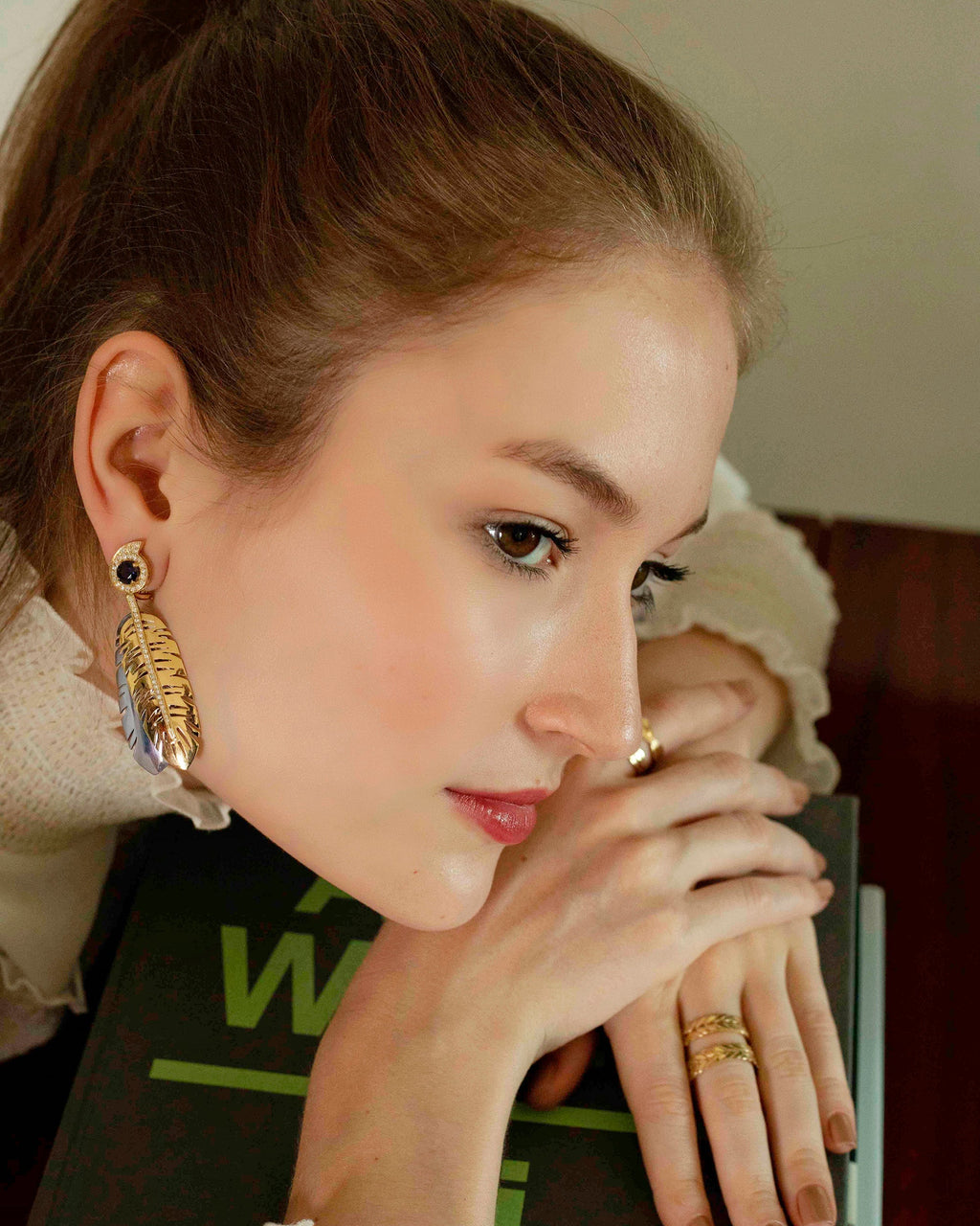 Banana Leaf Earrings