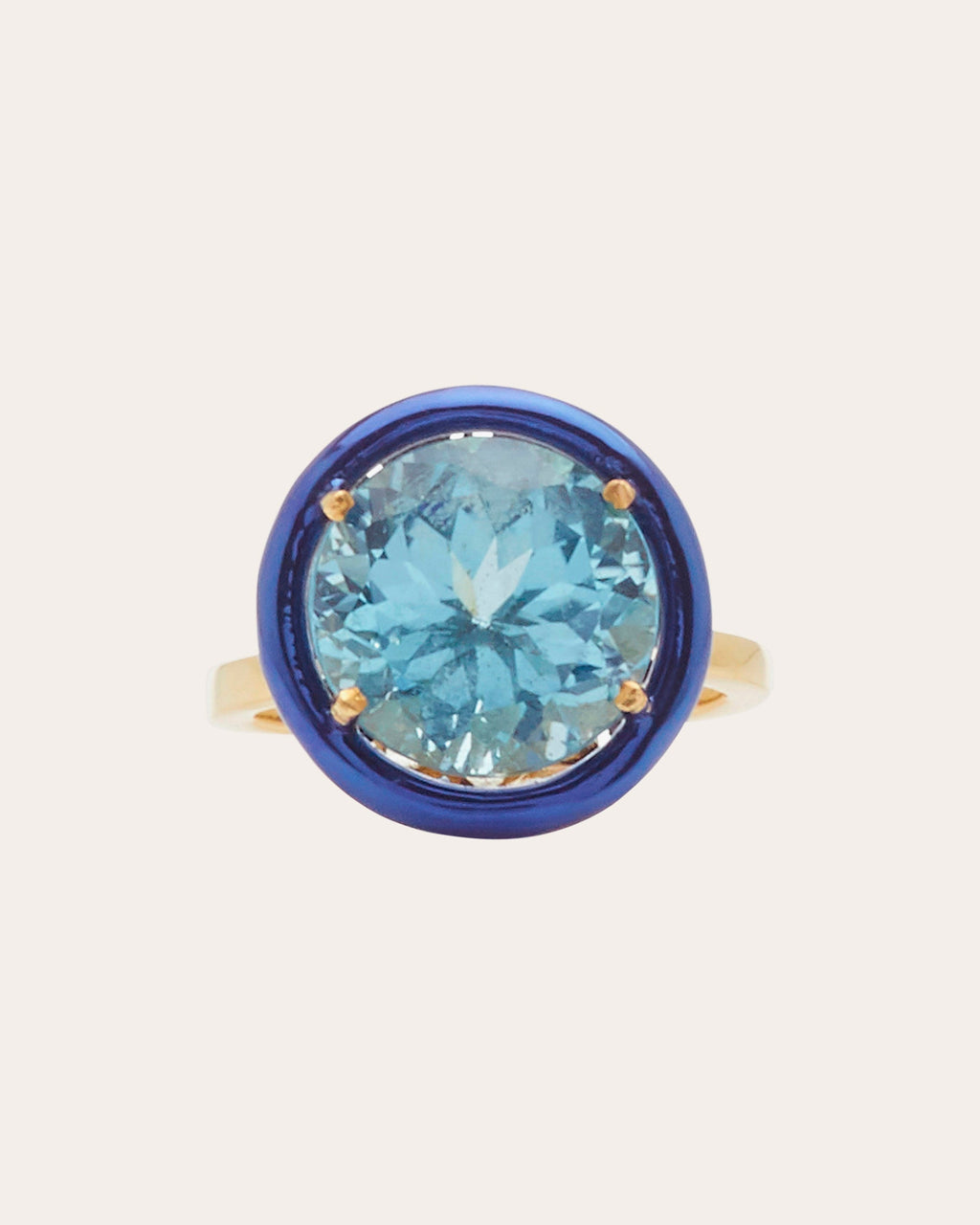 Blue Topaz & Diamond Colors Ring