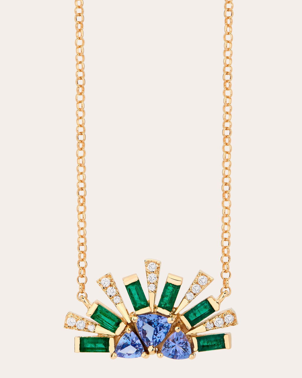Demi-Circle Pendant Necklace