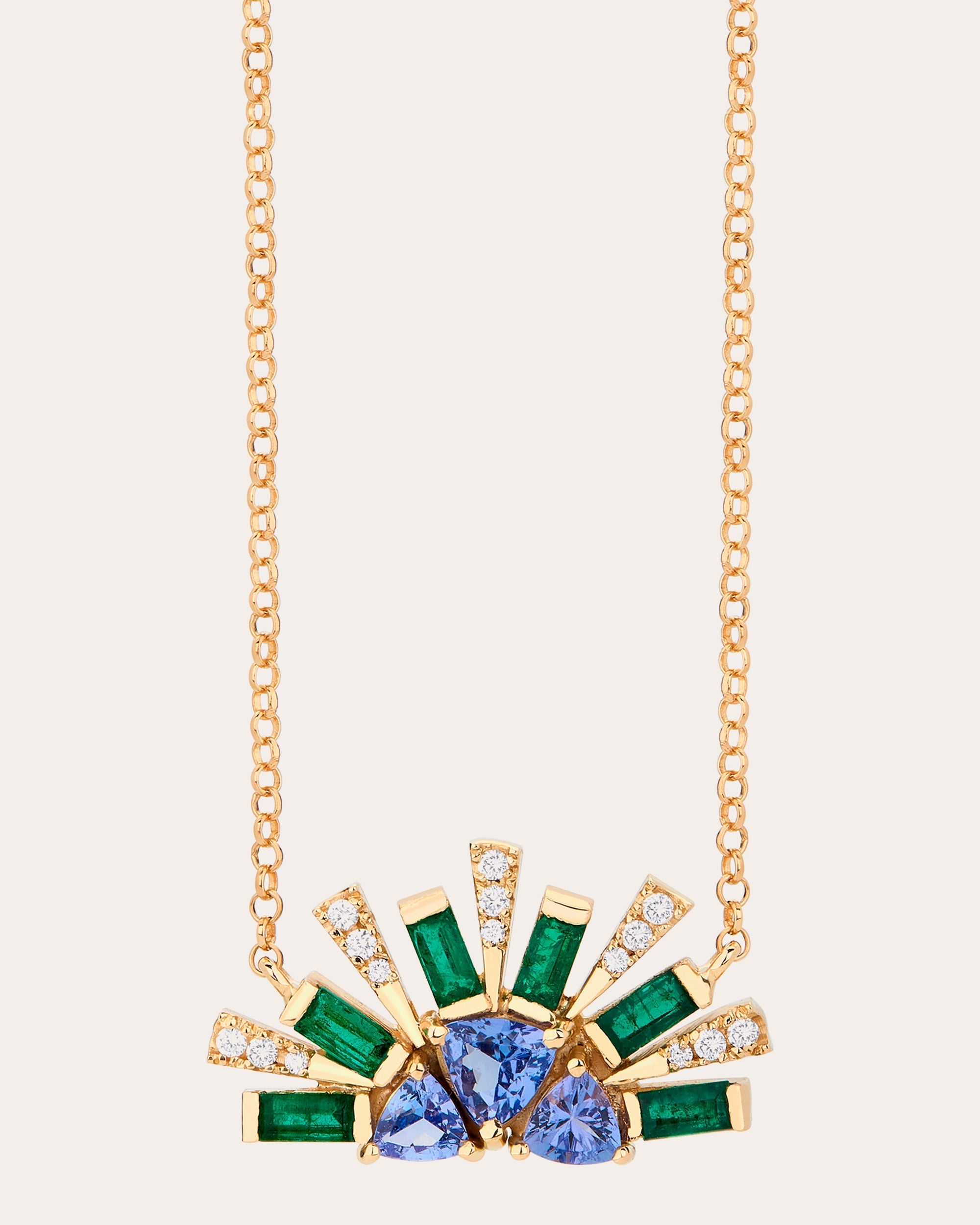 Demi-Circle Pendant Necklace