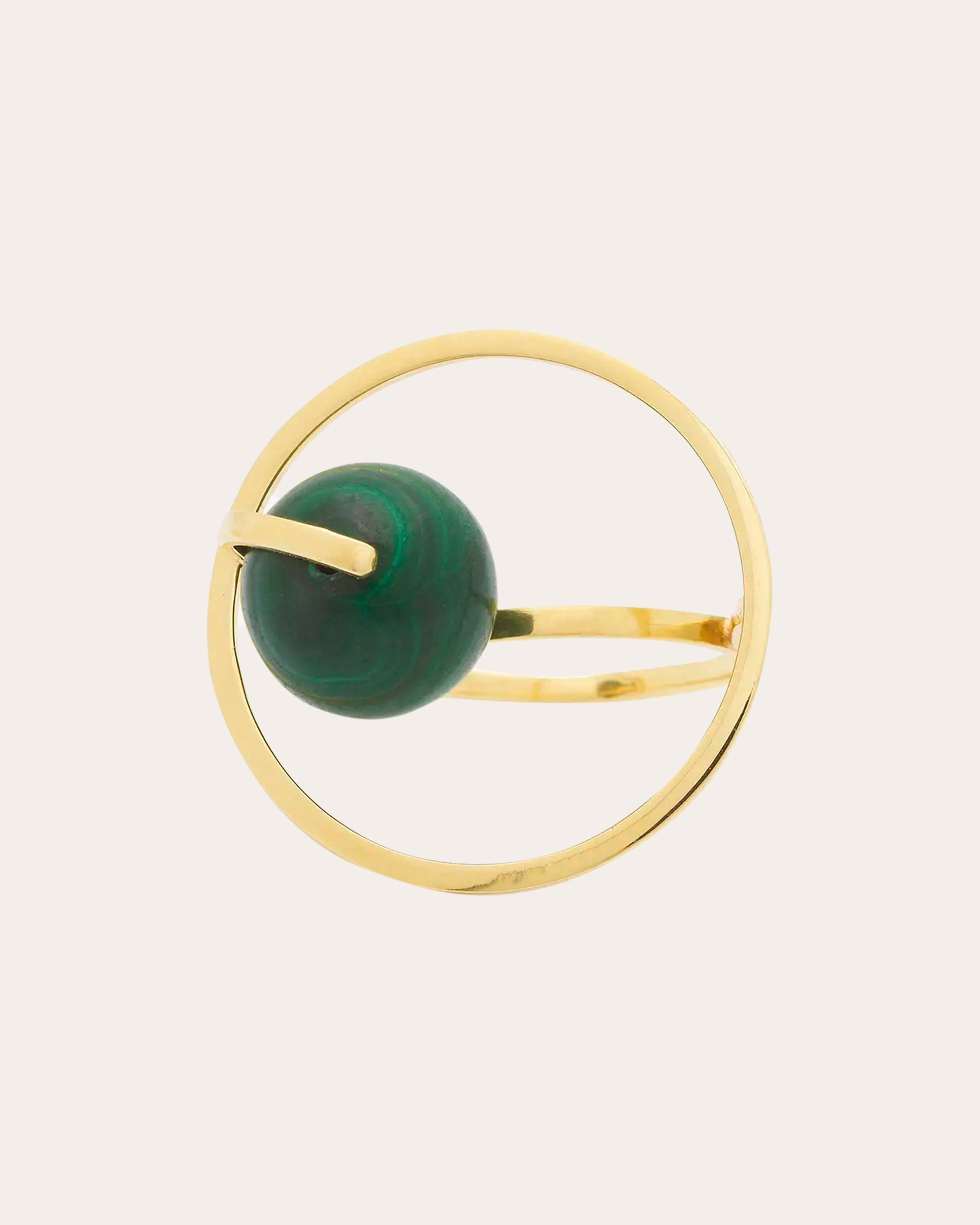 Malachite Modern Elliptic Ring