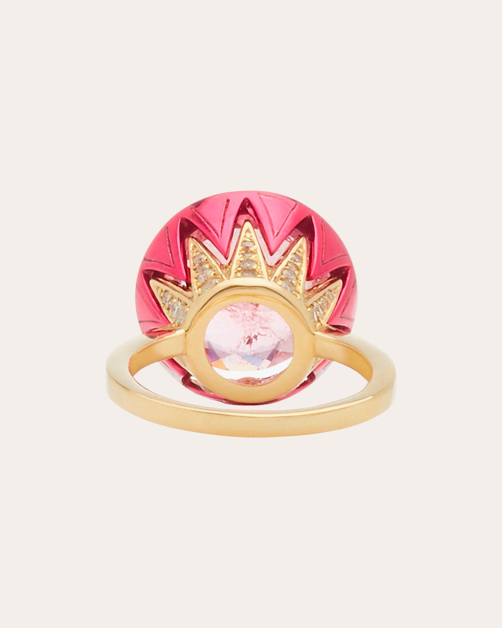 Pink Tourmaline & Diamond Colors Ring