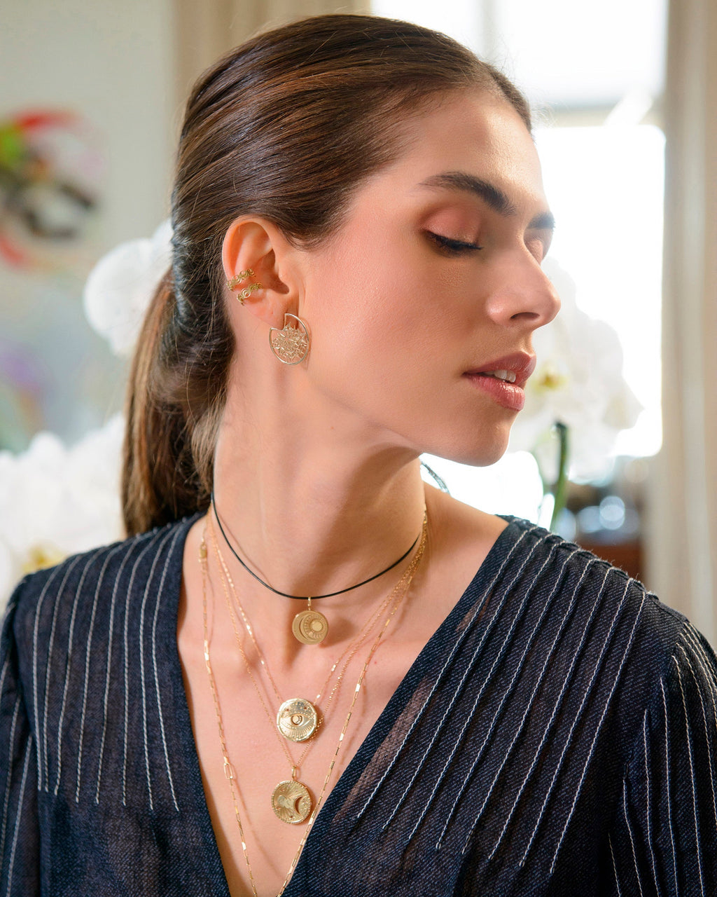 Small Talisman Hoops