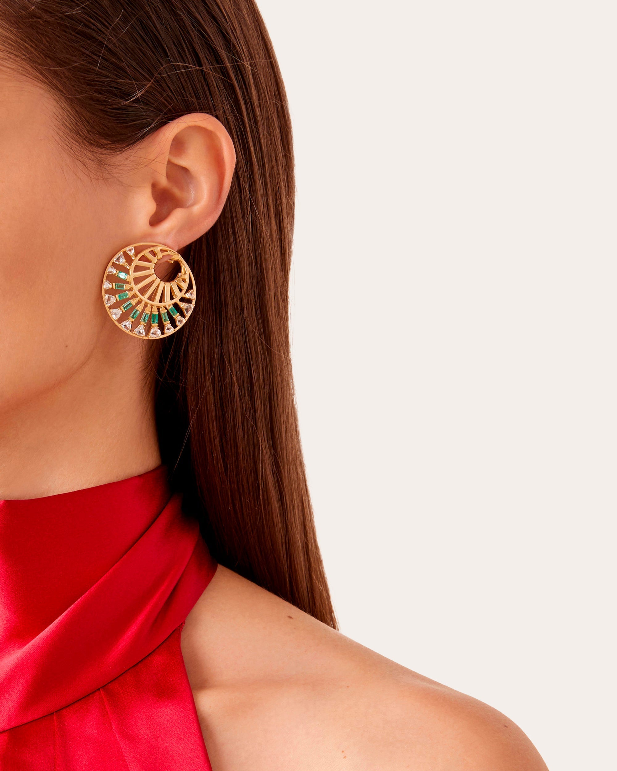 Trapeze Twisted Earrings