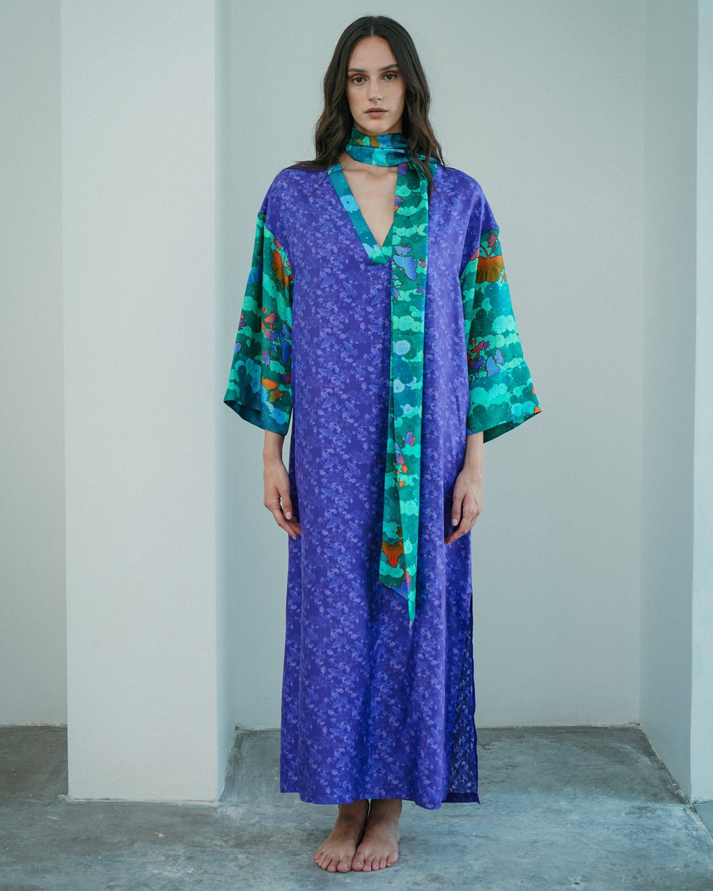 Kyoto Chocho Silk Kaftan