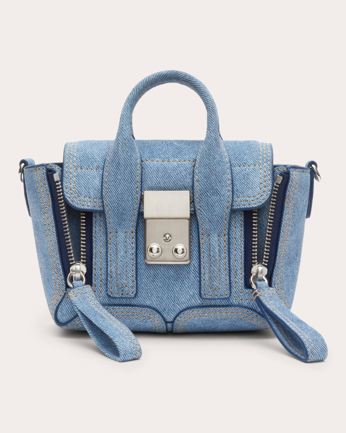 Pashli Nano Printed Suede Satchel