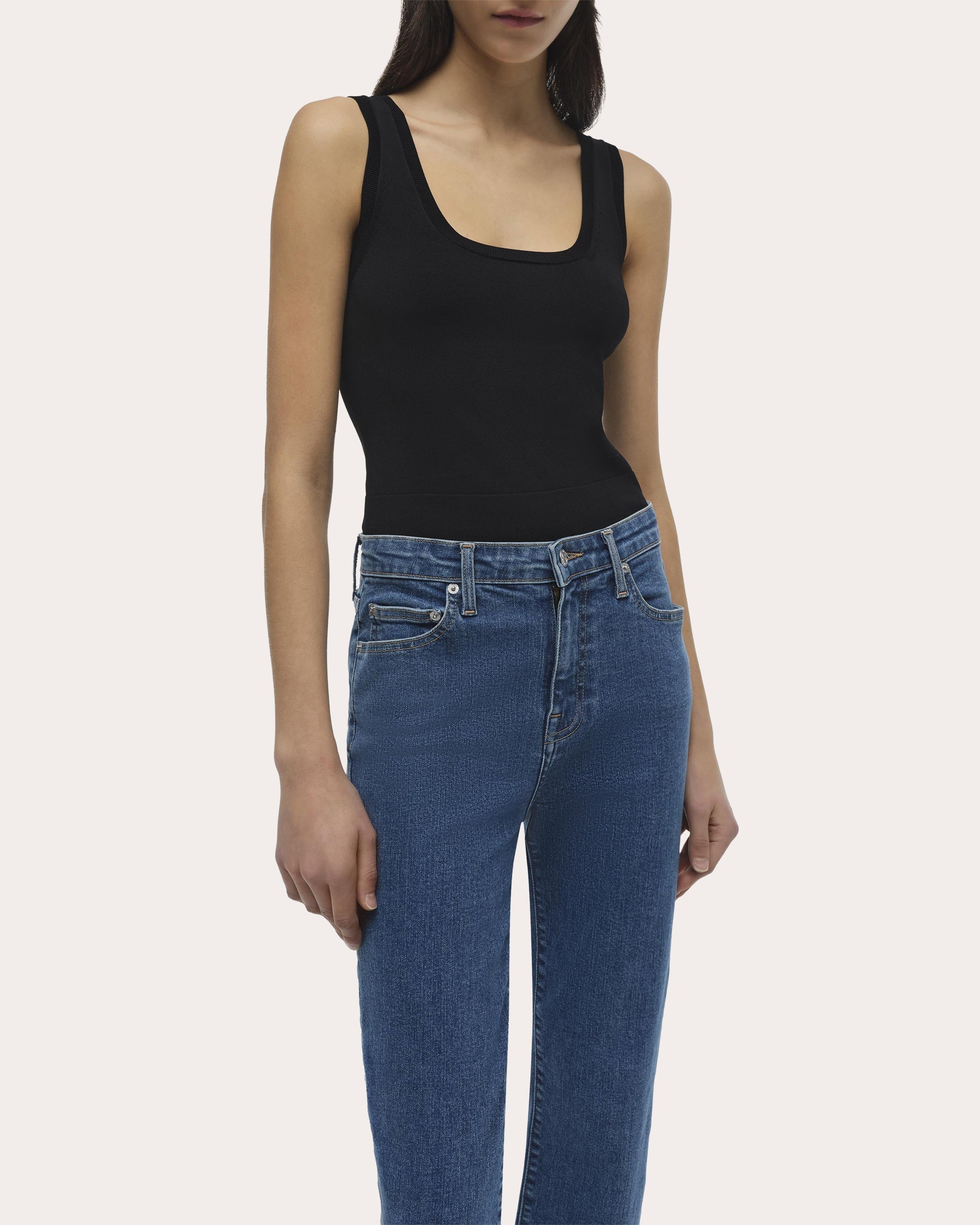 River High-Rise Straight-Leg Jeans