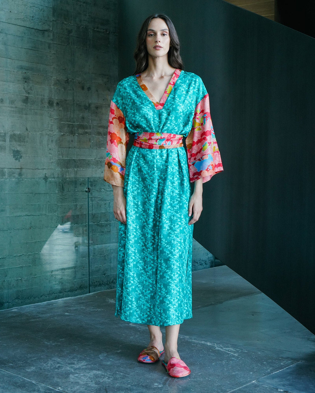 Kyoto Chocho Silk Kaftan