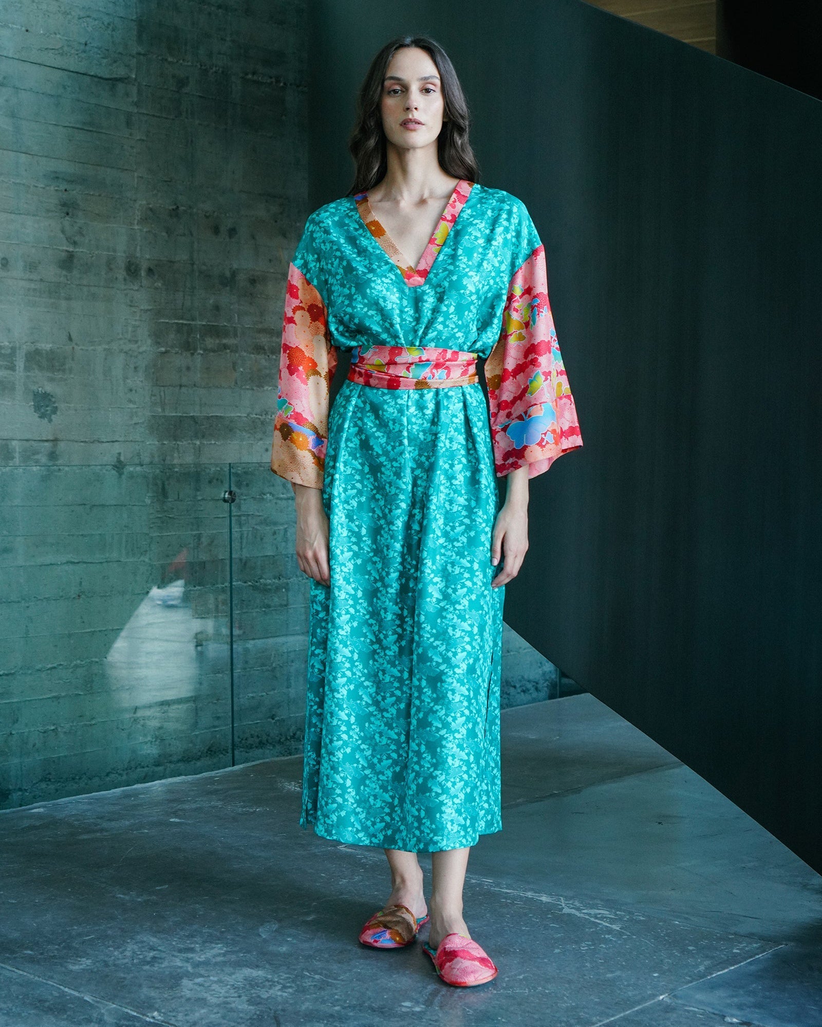 Kyoto Chocho Silk Kaftan