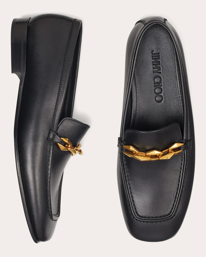 Diamond Tilda Embellished Leather Loafer