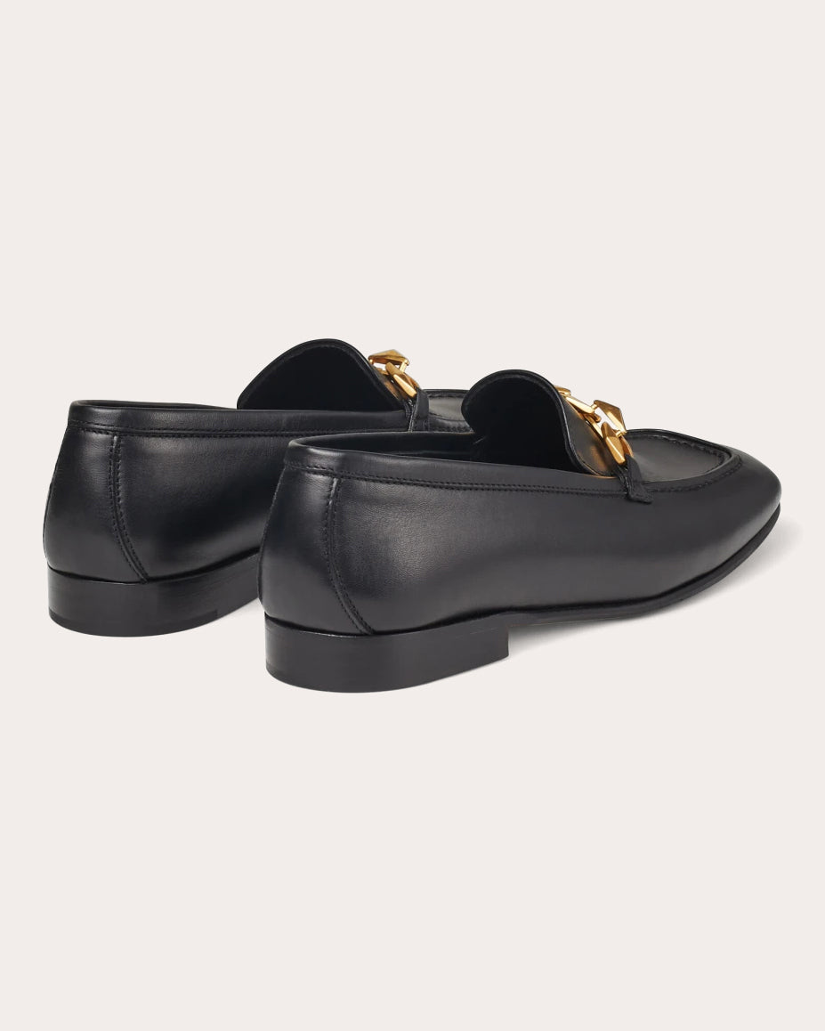 Diamond Tilda Embellished Leather Loafer