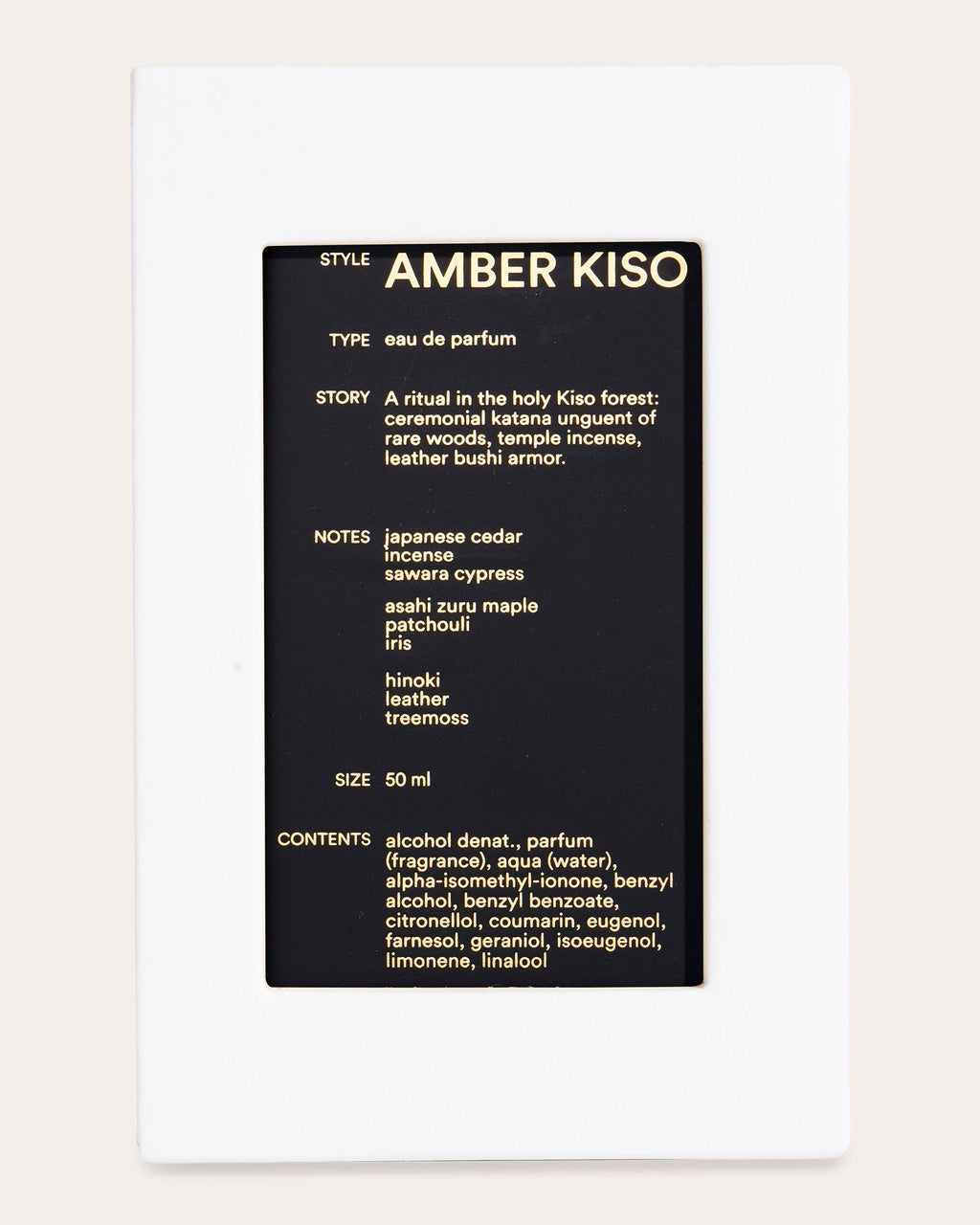 Amber Kiso Eau de Parfum 50ml