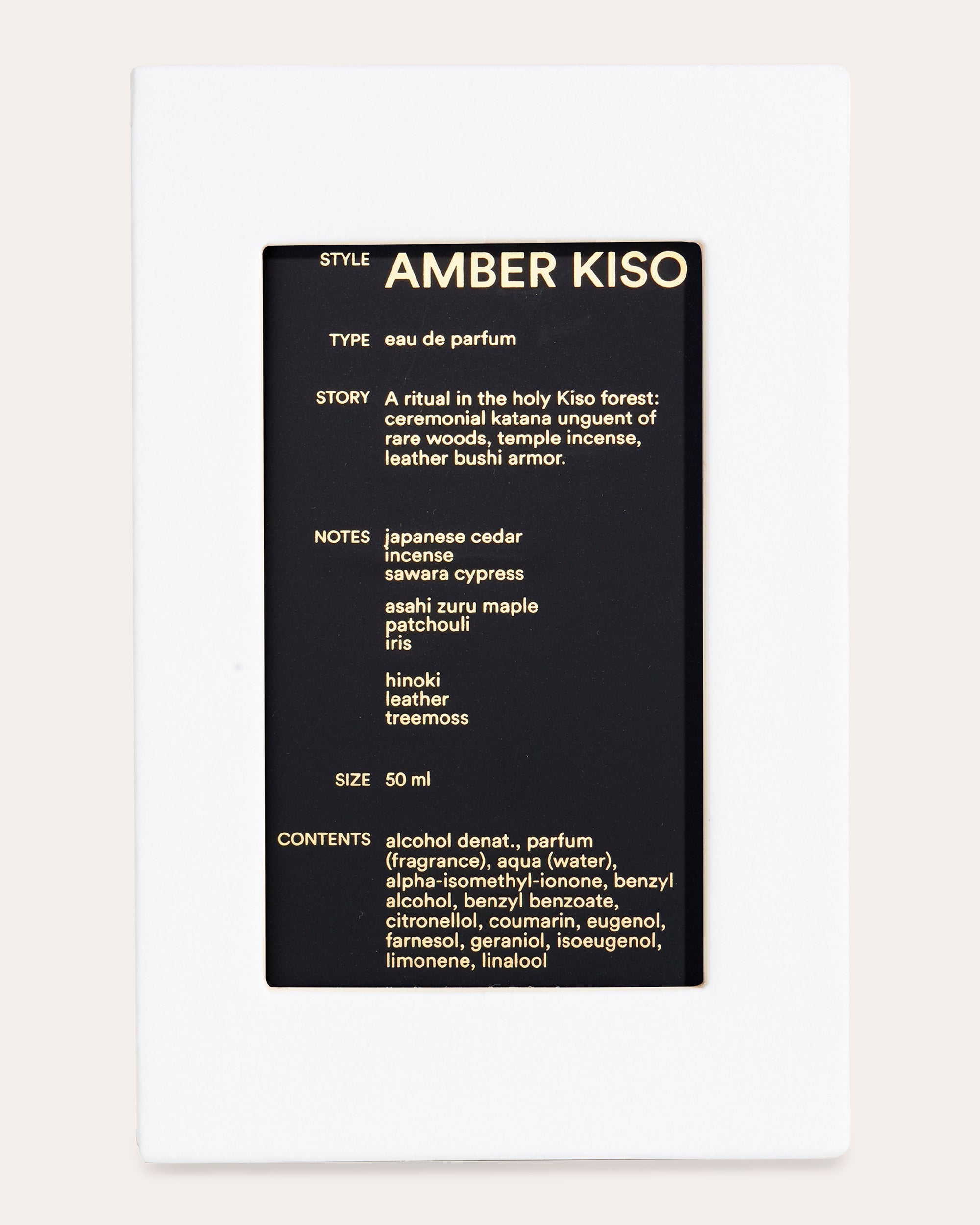 Amber Kiso Eau de Parfum 50ml