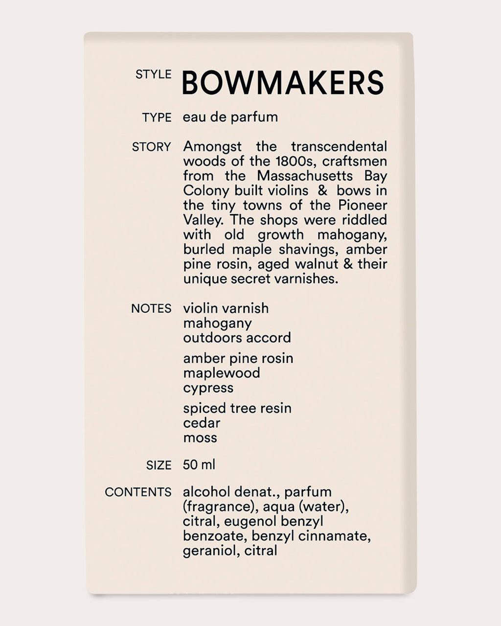 Bowmakers Eau de Parfum 50ml