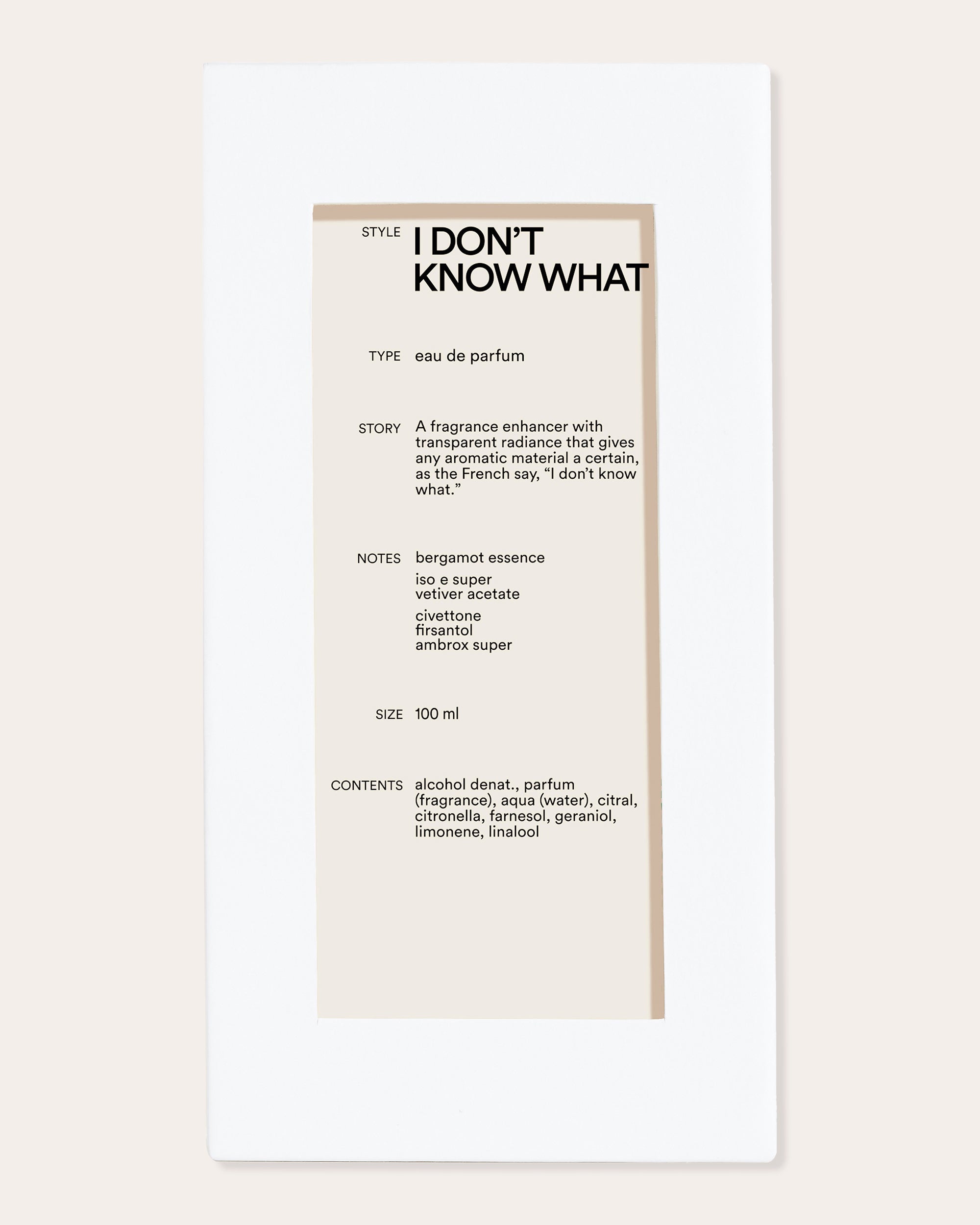 I Don't Know What Eau de Parfum Enhancer 100ml
