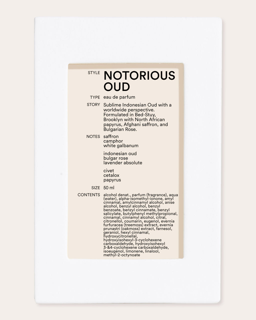Notorious Oud Eau de Parfum 50ml