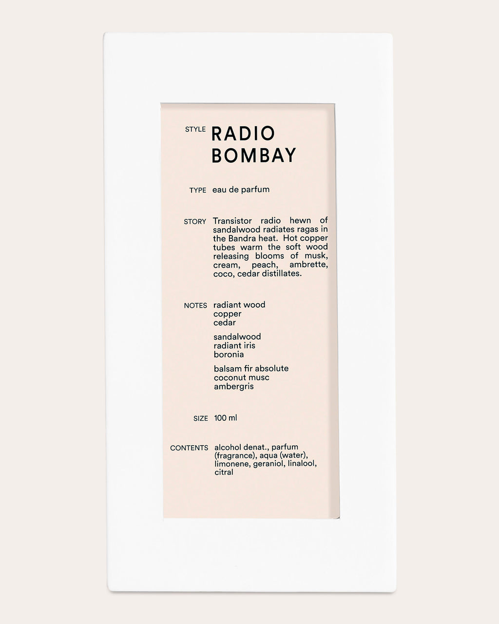 Radio Bombay Eau de Parfum 100ml