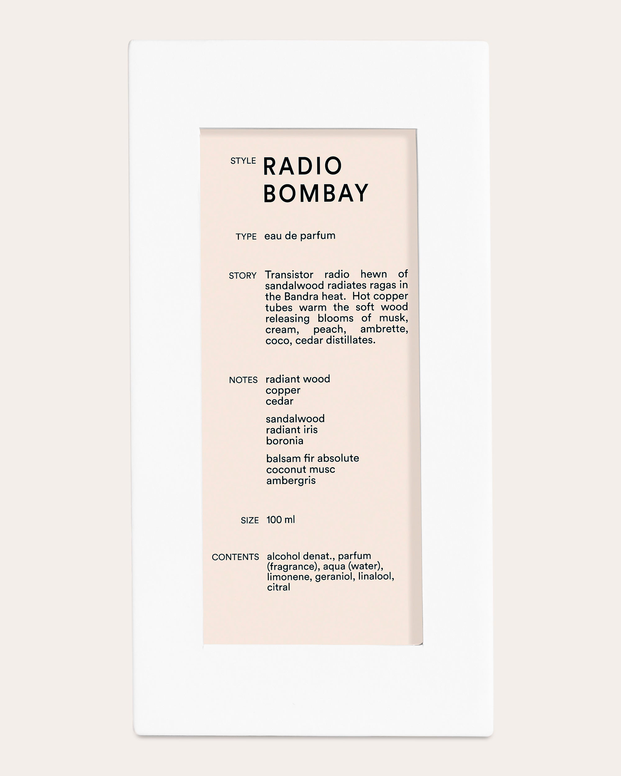 Radio Bombay Eau de Parfum 100ml