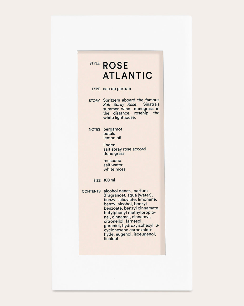 Rose Atlantic Eau de Parfum 100ml