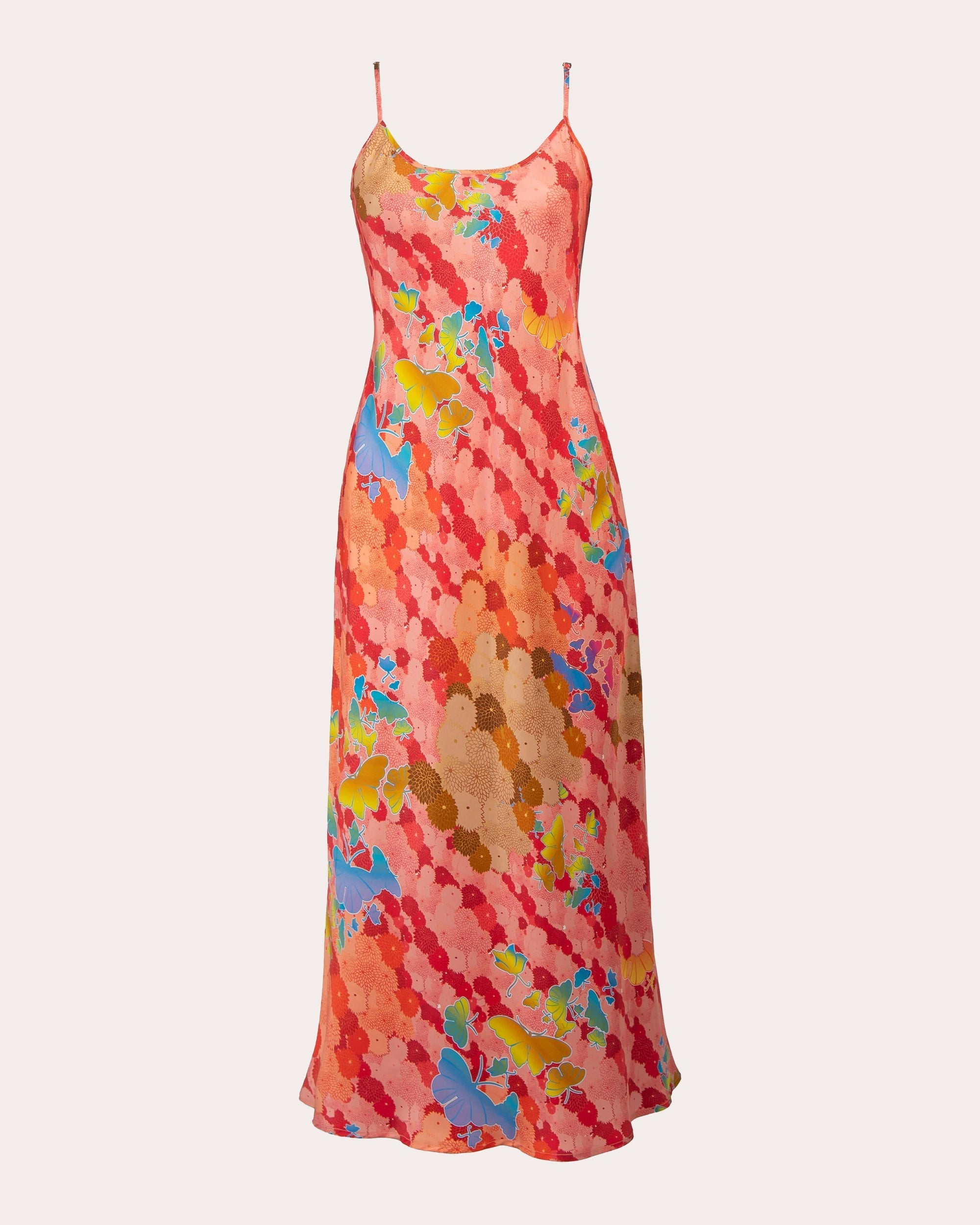 Edo Niwa Silk Maxi Slip Dress