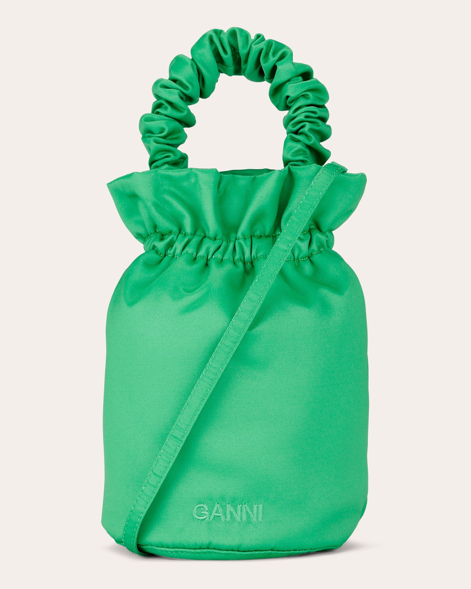 Ruched Top-Handle Occasion Bag