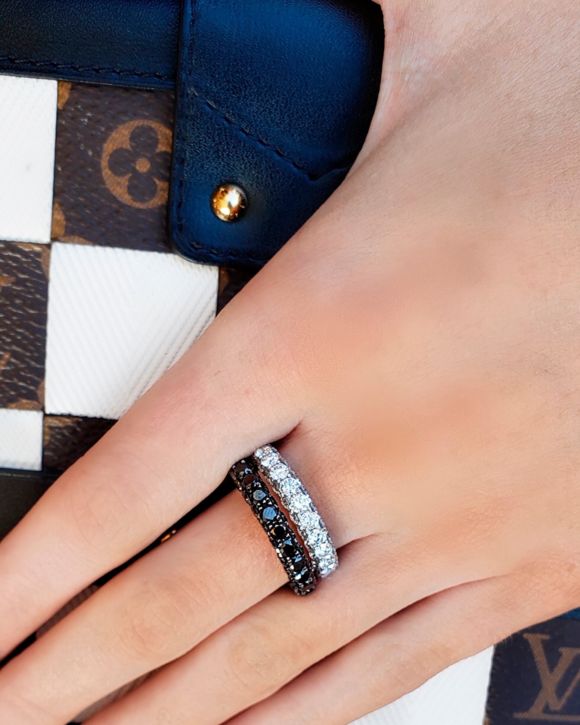 Three-Sided 18K Gold Sapphire Ring