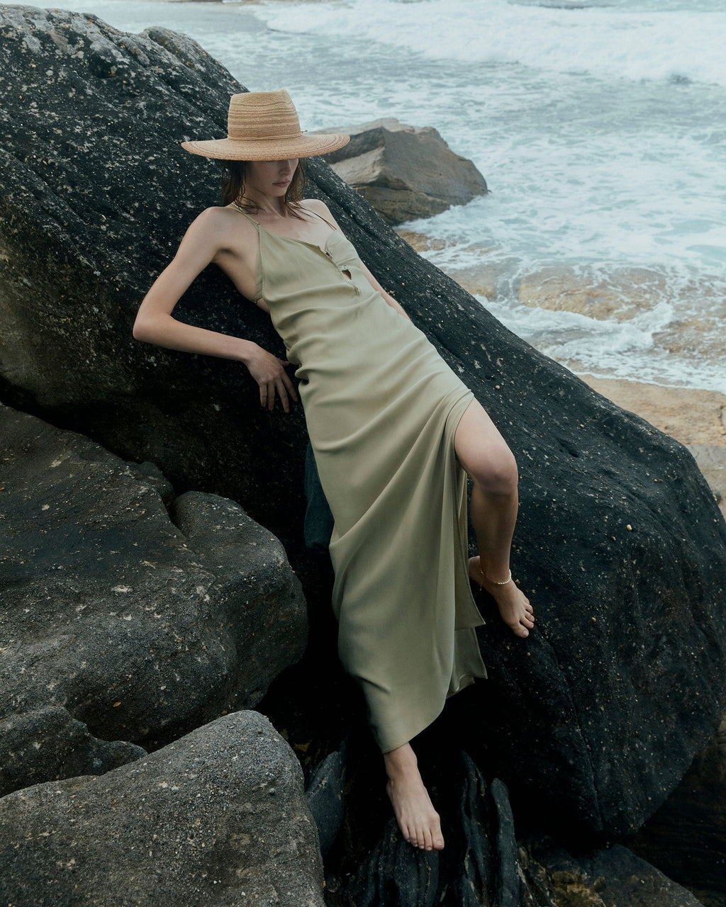 Iluka Ombré Raffia Wide-Brim Fedora